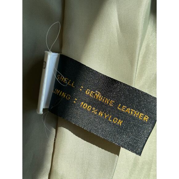 Reed Leather Sportswear Womens Leather Sport Coat Jacket Sage Green Size Medium‎ - Picture 9 of 9